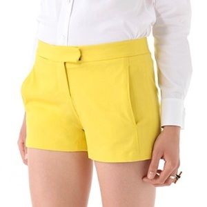 Theory Noalda Lemon Yellow Shorts